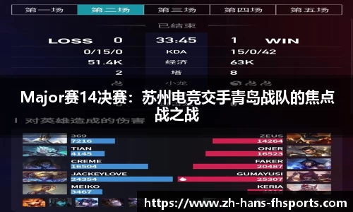 Major赛14决赛：苏州电竞交手青岛战队的焦点战之战